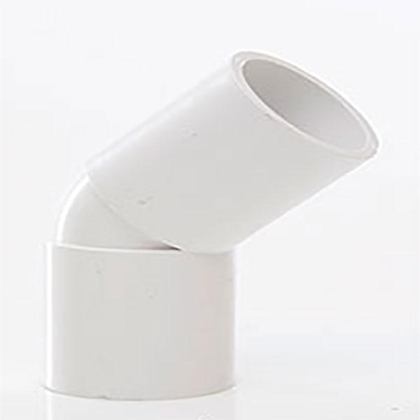 Polypipe Solvent Weld Overflow Bend 45 Deg NS55