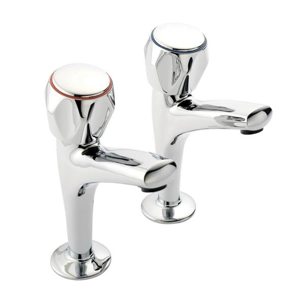 Mercia Modern High Neck Sink Tap Pair